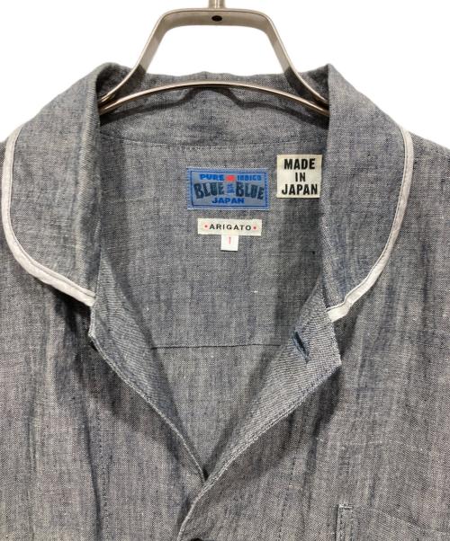 BLUE BLUE（ブルーブルー）BLUE BLUE (ブルーブルー) リネンワンピース グレー サイズ:Sの古着・服飾アイテム