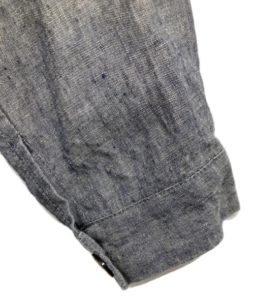 BLUE BLUE（ブルーブルー）BLUE BLUE (ブルーブルー) リネンワンピース グレー サイズ:Sの古着・服飾アイテム