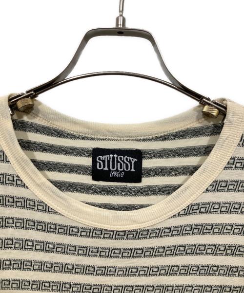 stussy（ステューシー）stussy (ステューシー) サーフスケートTシャツ ベージュ サイズ:LARGEの古着・服飾アイテム