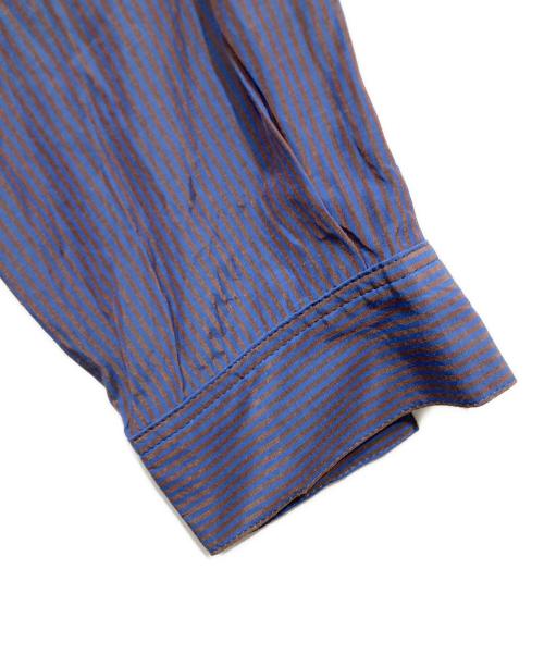INDIVI（インディヴィ）INDIVI (インディヴィ) 【2WAY／洗える】カラーストライプシャツワンピース ブルー サイズ:Mの古着・服飾アイテム