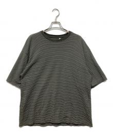 KAPTAIN SUNSHINE（キャプテンサンシャイン）の古着「ボーダーカットソー / Hard Twisted Border Jersey S/S Tee」｜グレー