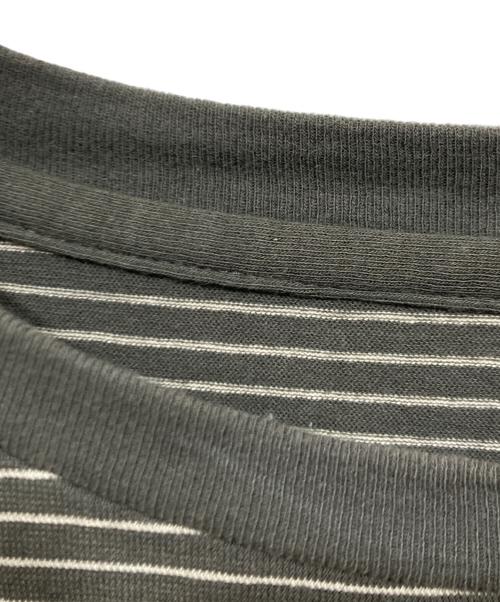 KAPTAIN SUNSHINE（キャプテンサンシャイン）KAPTAIN SUNSHINE (キャプテンサンシャイン) ボーダーカットソー / Hard Twisted Border Jersey S/S Tee グレー サイズ:Mの古着・服飾アイテム