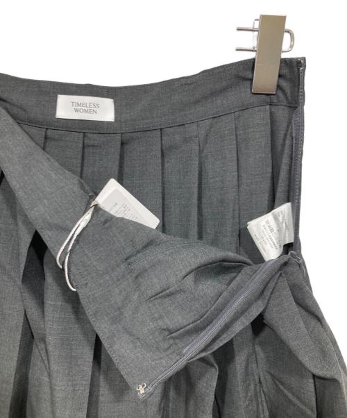 TIMELESS WOMEN（タイムレス ウーマン）TIMELESS WOMEN (タイムレス ウーマン) プリーツスカート グレー サイズ:Fの古着・服飾アイテム