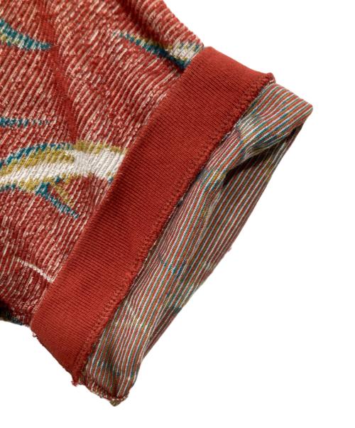 son of the cheese（（サノバチーズ））son of the cheese (（サノバチーズ）) Marble pile Polo/ジップアップポロシャツ ブラウン サイズ:Lの古着・服飾アイテム