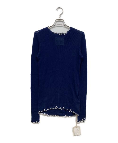GALERIE VIE（ギャルリーヴィー）GALERIE VIE (ギャルリーヴィー) ニット ネイビー サイズ:OSの古着・服飾アイテム