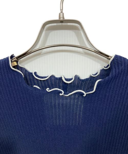 GALERIE VIE（ギャルリーヴィー）GALERIE VIE (ギャルリーヴィー) ニット ネイビー サイズ:OSの古着・服飾アイテム