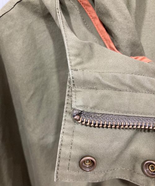 LE CIEL DE HARRISS（ル シェル ド ハリス）LE CIEL DE HARRISS (ル シェル ド ハリス) フーデッドコート カーキ サイズ:36の古着・服飾アイテム