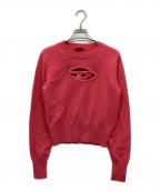 DIESELディーゼル）の古着「M-AREEASA プルオーバーニット」｜ピンク