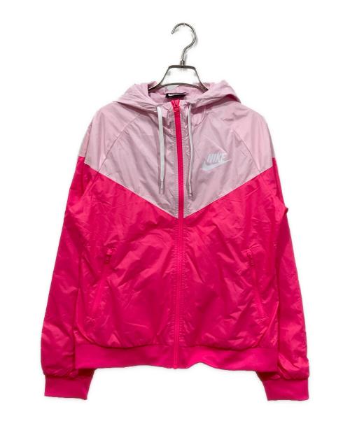 NIKE（ナイキ）NIKE (ナイキ) ウィンドランナー フードナイロンジャケットブルゾン ピンク サイズ:Mの古着・服飾アイテム