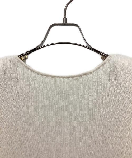 i Dea Luce（イデア ルーチェ）i Dea Luce (イデア ルーチェ) ニット切替ワンピース ホワイト サイズ:38の古着・服飾アイテム
