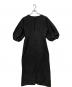 i Dea Luce (イデア ルーチェ) Vネックパフスリーブワンピース ブラック サイズ:L：8000円