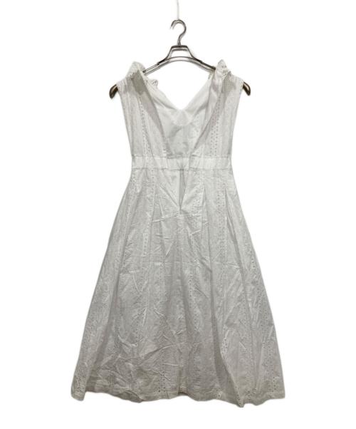 i Dea Luce（イデア ルーチェ）i Dea Luce (イデア ルーチェ) レースノースリーブワンピース ホワイト サイズ:Ｍの古着・服飾アイテム