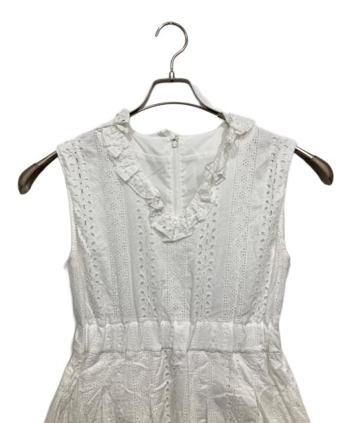 i Dea Luce（イデア ルーチェ）i Dea Luce (イデア ルーチェ) レースノースリーブワンピース ホワイト サイズ:Ｍの古着・服飾アイテム