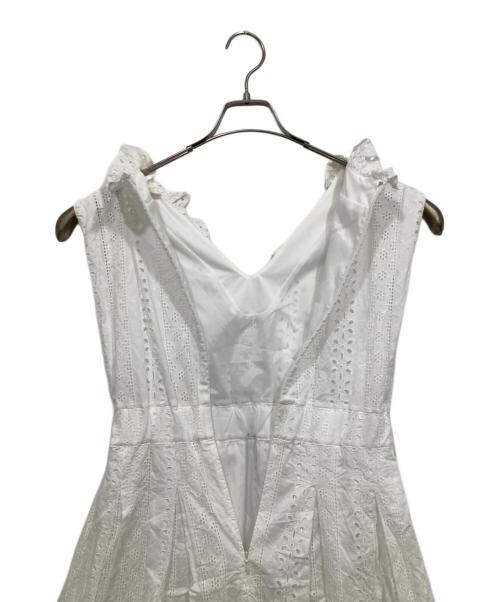 i Dea Luce（イデア ルーチェ）i Dea Luce (イデア ルーチェ) レースノースリーブワンピース ホワイト サイズ:Ｍの古着・服飾アイテム
