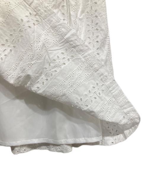 i Dea Luce（イデア ルーチェ）i Dea Luce (イデア ルーチェ) レースノースリーブワンピース ホワイト サイズ:Ｍの古着・服飾アイテム