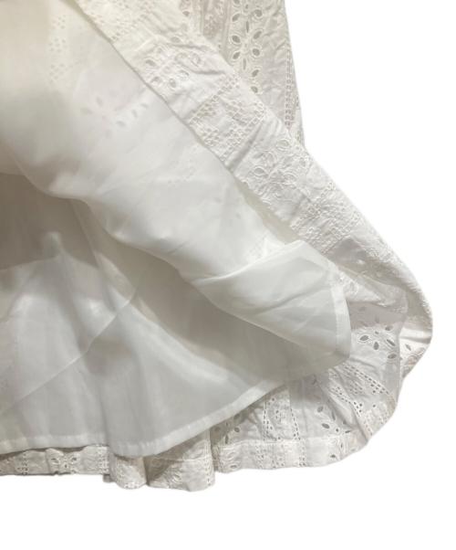 i Dea Luce（イデア ルーチェ）i Dea Luce (イデア ルーチェ) レースノースリーブワンピース ホワイト サイズ:Ｍの古着・服飾アイテム