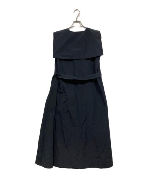 i Dea Luce（イデア ルーチェ）i Dea Luce (イデア ルーチェ) ビッグカラーノースリーブワンピース ネイビー サイズ:Fの古着・服飾アイテム