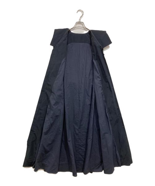 i Dea Luce（イデア ルーチェ）i Dea Luce (イデア ルーチェ) ビッグカラーノースリーブワンピース ネイビー サイズ:Fの古着・服飾アイテム