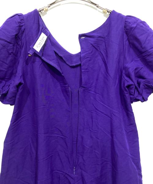 i Dea Luce（イデア ルーチェ）i Dea Luce (イデア ルーチェ) リネンレーヨンパフスリーブワンピース パープル サイズ:Ｍの古着・服飾アイテム
