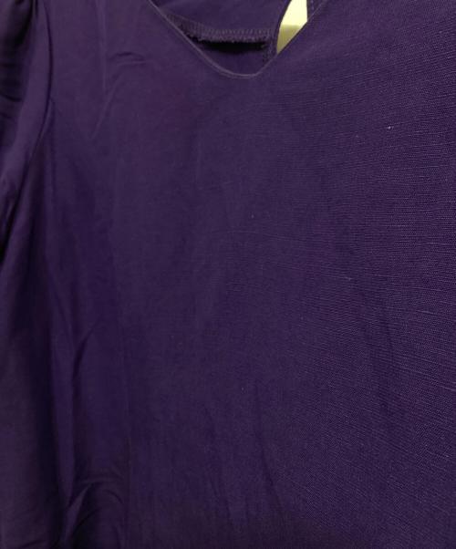 i Dea Luce（イデア ルーチェ）i Dea Luce (イデア ルーチェ) リネンレーヨンパフスリーブワンピース パープル サイズ:Ｍの古着・服飾アイテム