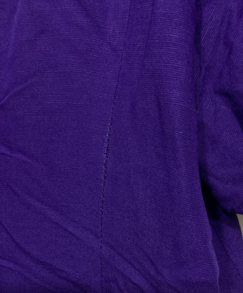 i Dea Luce（イデア ルーチェ）i Dea Luce (イデア ルーチェ) リネンレーヨンパフスリーブワンピース パープル サイズ:Ｍの古着・服飾アイテム