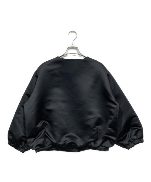 i Dea Luce（イデア ルーチェ）i Dea Luce (イデア ルーチェ) カラーレスサテンジップジャケット ブラック サイズ:38の古着・服飾アイテム