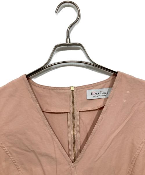 i Dea Luce（イデア ルーチェ）i Dea Luce (イデア ルーチェ) パフスリーブワンピース ピンク サイズ:Lの古着・服飾アイテム