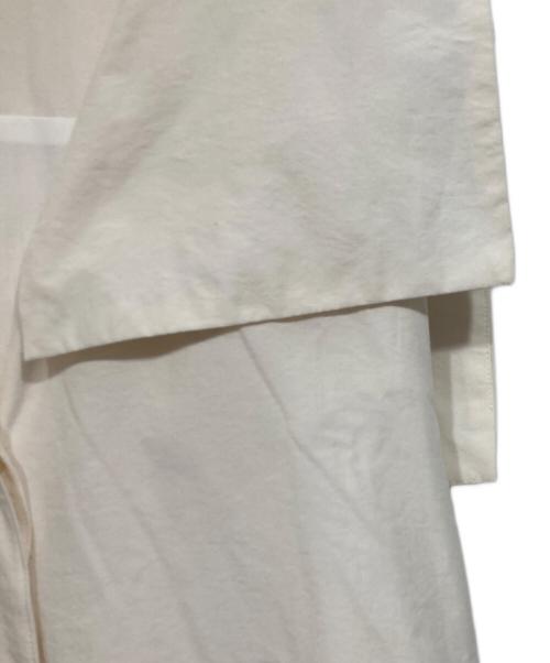 i Dea Luce（イデア ルーチェ）i Dea Luce (イデア ルーチェ) ビッグカラーノースリーブワンピース ホワイト サイズ:Fの古着・服飾アイテム