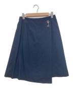 SATOKAサトカ）の古着「ラッフ調スカート」｜ネイビー