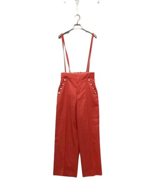 i Dea Luce（イデア ルーチェ）i Dea Luce (イデア ルーチェ) サスペンダー付パンツ レッド サイズ:M 未使用品の古着・服飾アイテム
