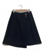 SATOKAサトカ）の古着「ラップ調スカート」｜ブラック