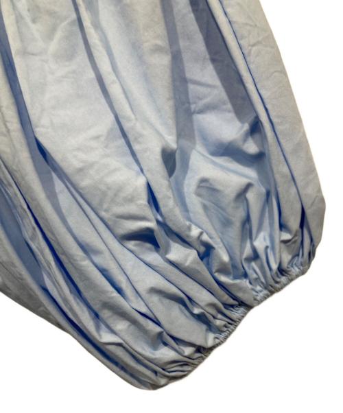 GALENA（ガレナ）GALENA (ガレナ) パールボタンティアードブラウス ブルー サイズ:38の古着・服飾アイテム