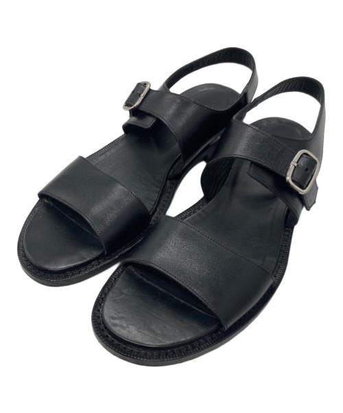 Jalan Sriwijaya（ジャランスリウァヤ）Jalan Sriwijaya (ジャランスリウァヤ) アンクルストラップレザーサンダル ブラック サイズ:5 1/2の古着・服飾アイテム