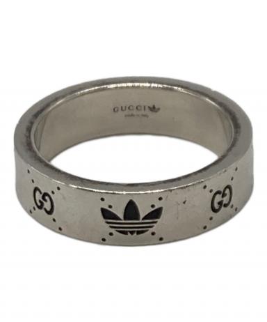 GUCCI adidas グッチ アディダス リング 銀 指輪 21号 中古 中古・古着通販】GUCCI (グッチ) adidas (アディダス) エングレー