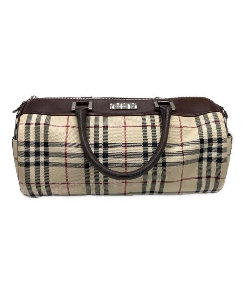 BURBERRY（バーバリー）BURBERRY (バーバリー) ノバチェック ミニボストンバッグ ベージュの古着・服飾アイテム