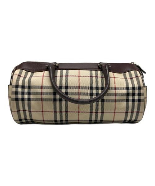 BURBERRY（バーバリー）BURBERRY (バーバリー) ノバチェック ミニボストンバッグ ベージュの古着・服飾アイテム