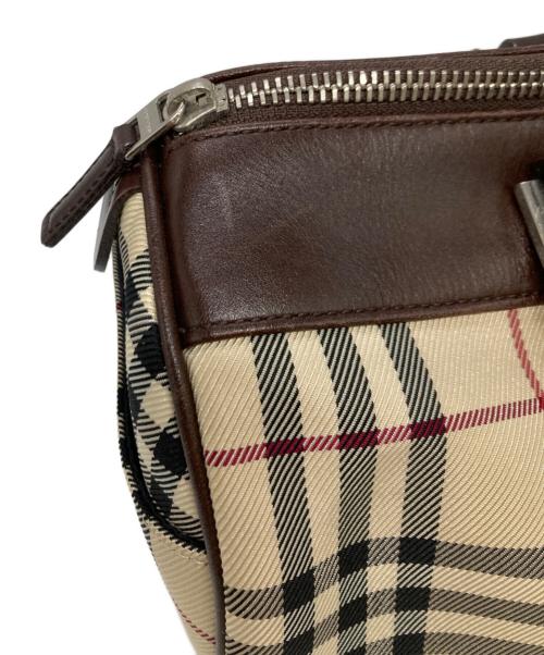 BURBERRY（バーバリー）BURBERRY (バーバリー) ノバチェック ミニボストンバッグ ベージュの古着・服飾アイテム