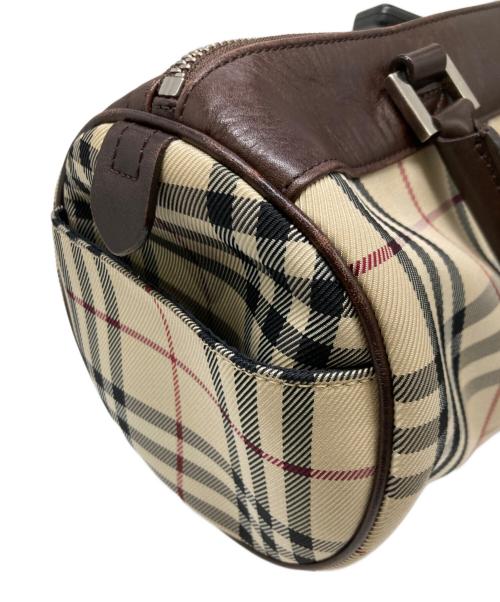 BURBERRY（バーバリー）BURBERRY (バーバリー) ノバチェック ミニボストンバッグ ベージュの古着・服飾アイテム