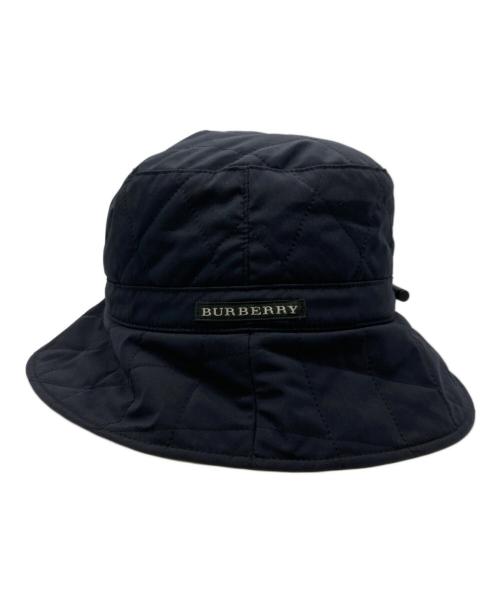 BURBERRY GOLF（バーバリーゴルフ）BURBERRY GOLF (バーバリーゴルフ) キルティングバケットハット ブラックの古着・服飾アイテム