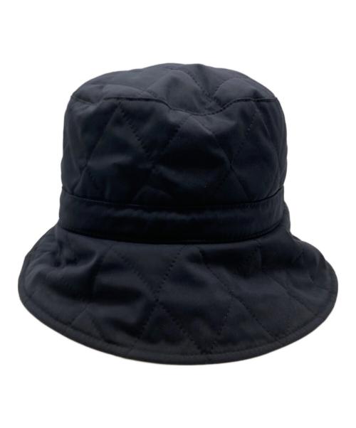 BURBERRY GOLF（バーバリーゴルフ）BURBERRY GOLF (バーバリーゴルフ) キルティングバケットハット ブラックの古着・服飾アイテム