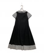 M'S GRACYエムズグレイシー）の古着「ギンガムキリカエワンピース」｜ブラック