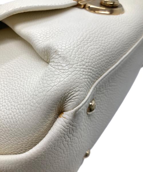 Salvatore Ferragamo（サルヴァトーレ フェラガモ）Salvatore Ferragamo (サルヴァトーレ フェラガモ) フィアンマ2WAYバッグ アイボリーの古着・服飾アイテム