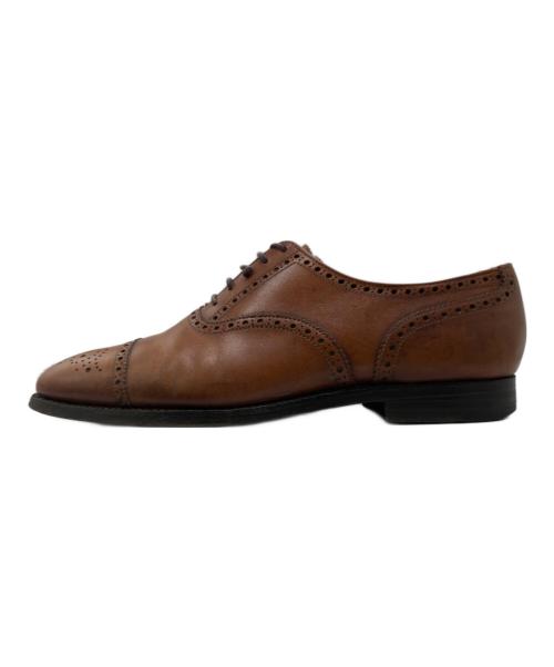 Crockett & Jones（クロケット＆ジョーンズ）Crockett & Jones (クロケット＆ジョーンズ) セミブローグシューズ ブラウン サイズ:6 1/2Eの古着・服飾アイテム