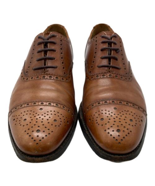 Crockett & Jones（クロケット＆ジョーンズ）Crockett & Jones (クロケット＆ジョーンズ) セミブローグシューズ ブラウン サイズ:6 1/2Eの古着・服飾アイテム