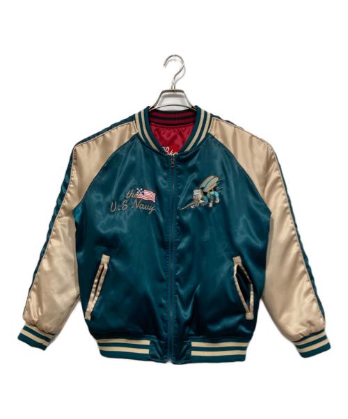 STRUGGLE FAMILY（ストラグルファミリー）STRUGGLE FAMILY (ストラグルファミリー) リバーシブルスカジャン グリーン サイズ:Mの古着・服飾アイテム