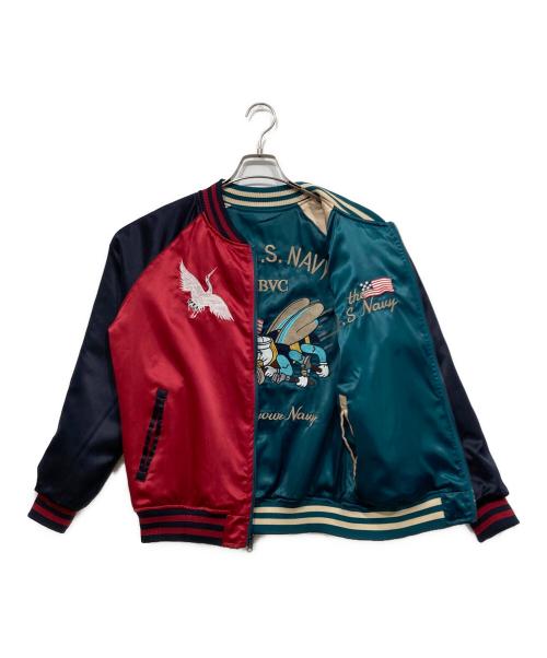 STRUGGLE FAMILY（ストラグルファミリー）STRUGGLE FAMILY (ストラグルファミリー) リバーシブルスカジャン グリーン サイズ:Mの古着・服飾アイテム