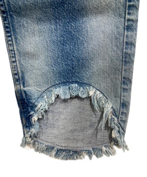 upper hights（アッパーハイツ）upper hights (アッパーハイツ) THE HIS ボーイフレンドクロップドデニムパンツ ブルー サイズ:23の古着・服飾アイテム