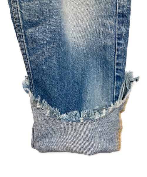 upper hights（アッパーハイツ）upper hights (アッパーハイツ) THE HIS ボーイフレンドクロップドデニムパンツ ブルー サイズ:23の古着・服飾アイテム