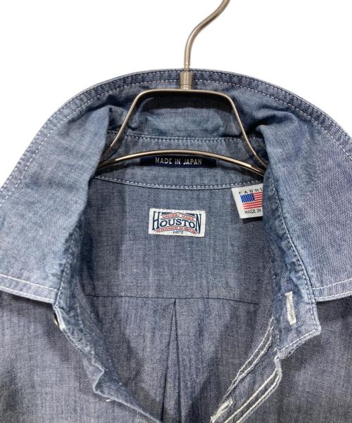 HOUSTON（ヒューストン）HOUSTON (ヒューストン) デニムシャツ ブルー サイズ:サイズ表記なしの古着・服飾アイテム