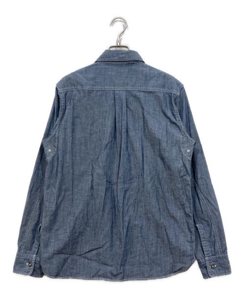 HOUSTON（ヒューストン）HOUSTON (ヒューストン) デニムシャツ ブルー サイズ:サイズ表記なしの古着・服飾アイテム